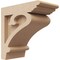 Ekena Millwork 3"W x 6"D x 6"H Classic Mayflower Rough Cedar Woodgrain TimberThane Corbel, Primed Tan CORUR03X06X06MAYRCPR - alternate 1